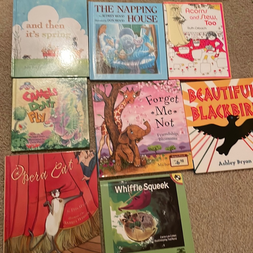 Childrens hardcover story books/ 8 seperate books